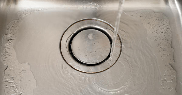 sink with running water