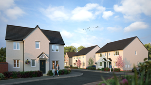 CGI of houses at Steart Farm